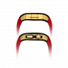 Gold carbon fiber colored case - Red Strap