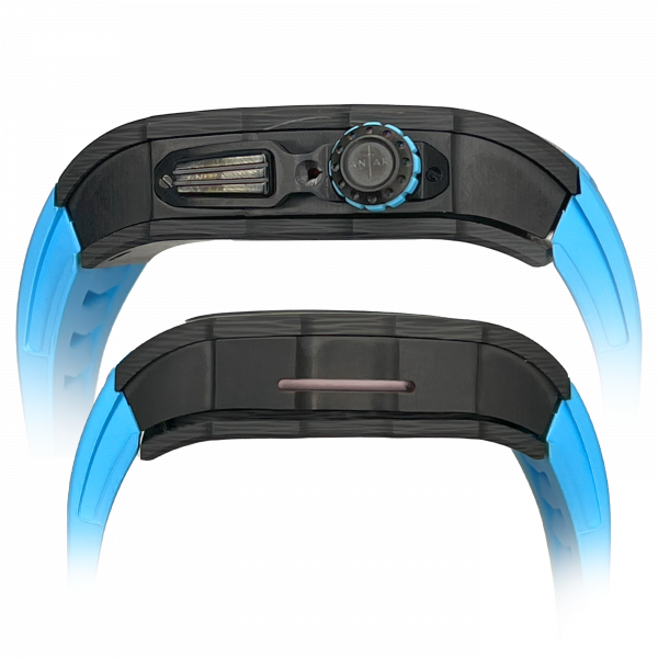 carbon fiber case - Blue Strap